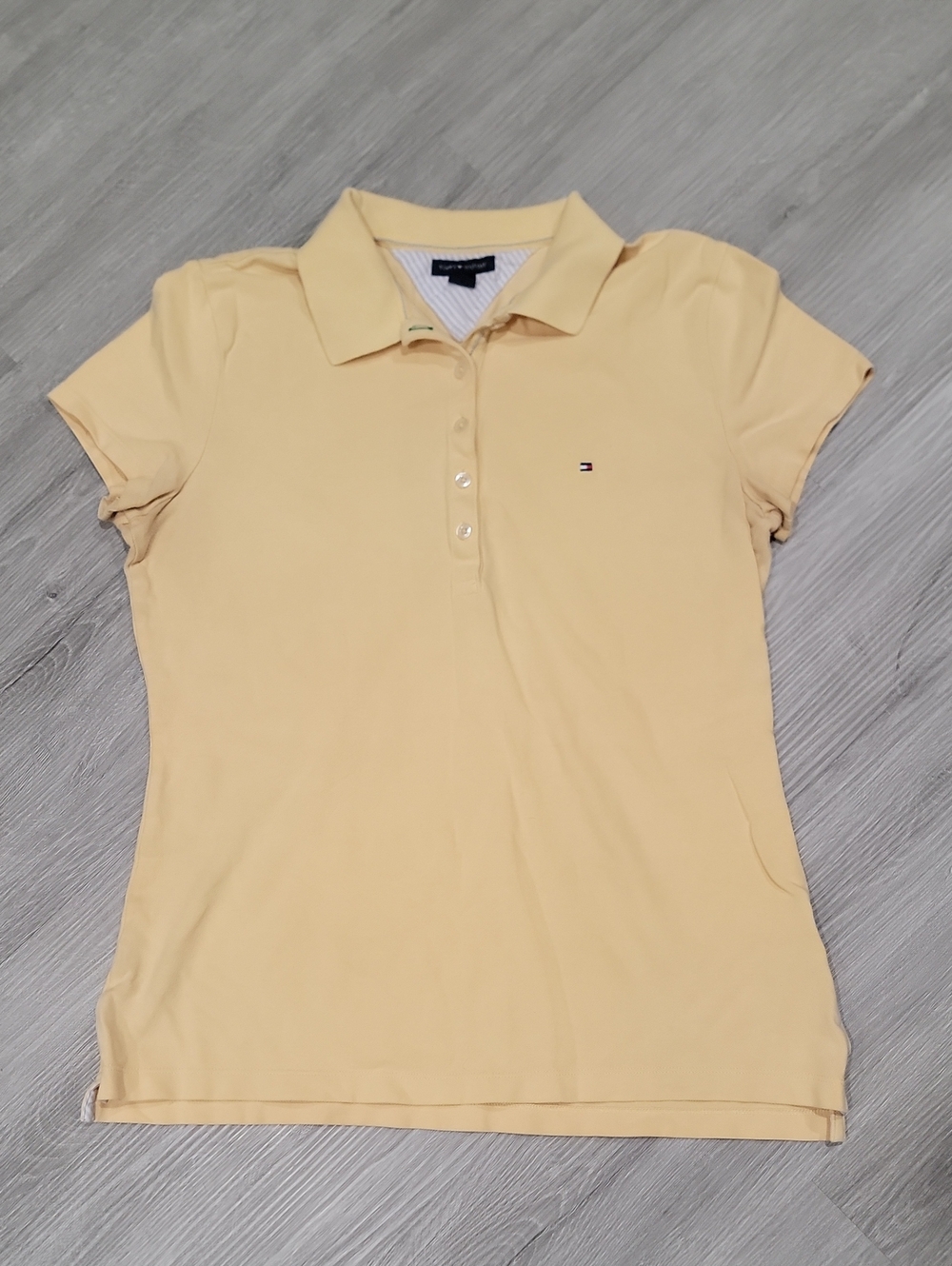 Tommy Hilfiger Pale Yellow Women's Polo Shirt